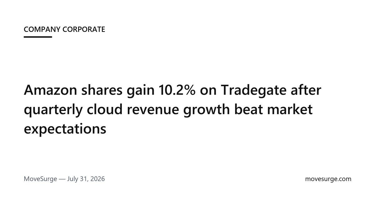 Editorial image for Amazon AWS growth reaches 37% as capacity demand and memory costs lift 2026 spending plan